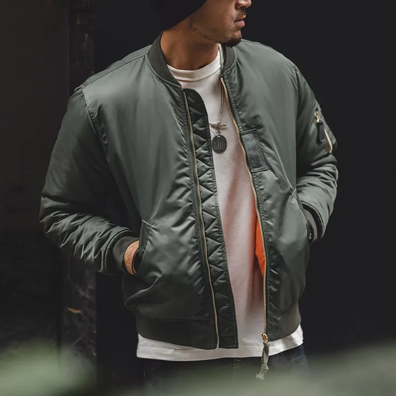 THOMS THREAD | Lässiger wattierter Mantel Handgefertigte Jacke