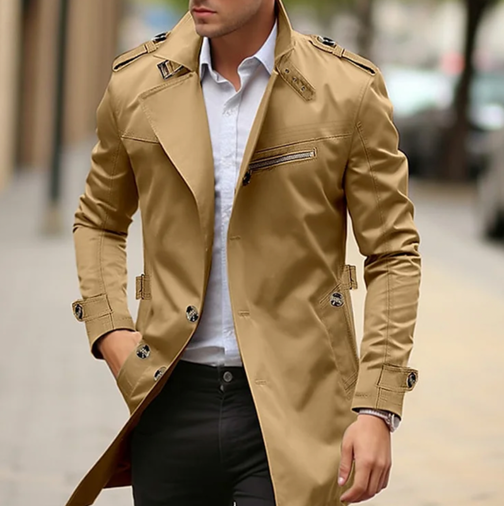 THOMS THREAD | Eleganter Klassischer Herren-Trenchcoat