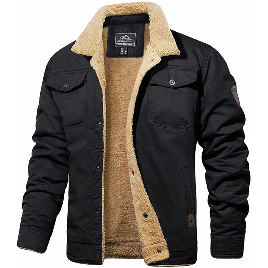 TYVANO | Herren Winterjacke mit Teddyfutter