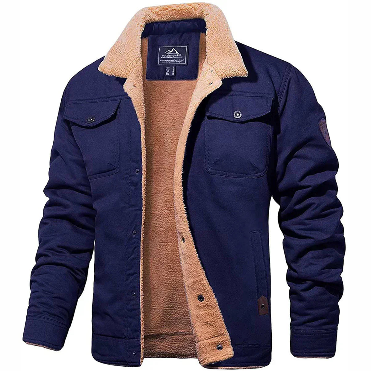 TYVANO | Herren Winterjacke mit Teddyfutter