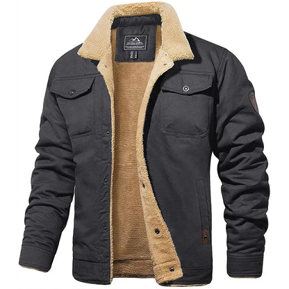 TYVANO | Herren Winterjacke mit Teddyfutter
