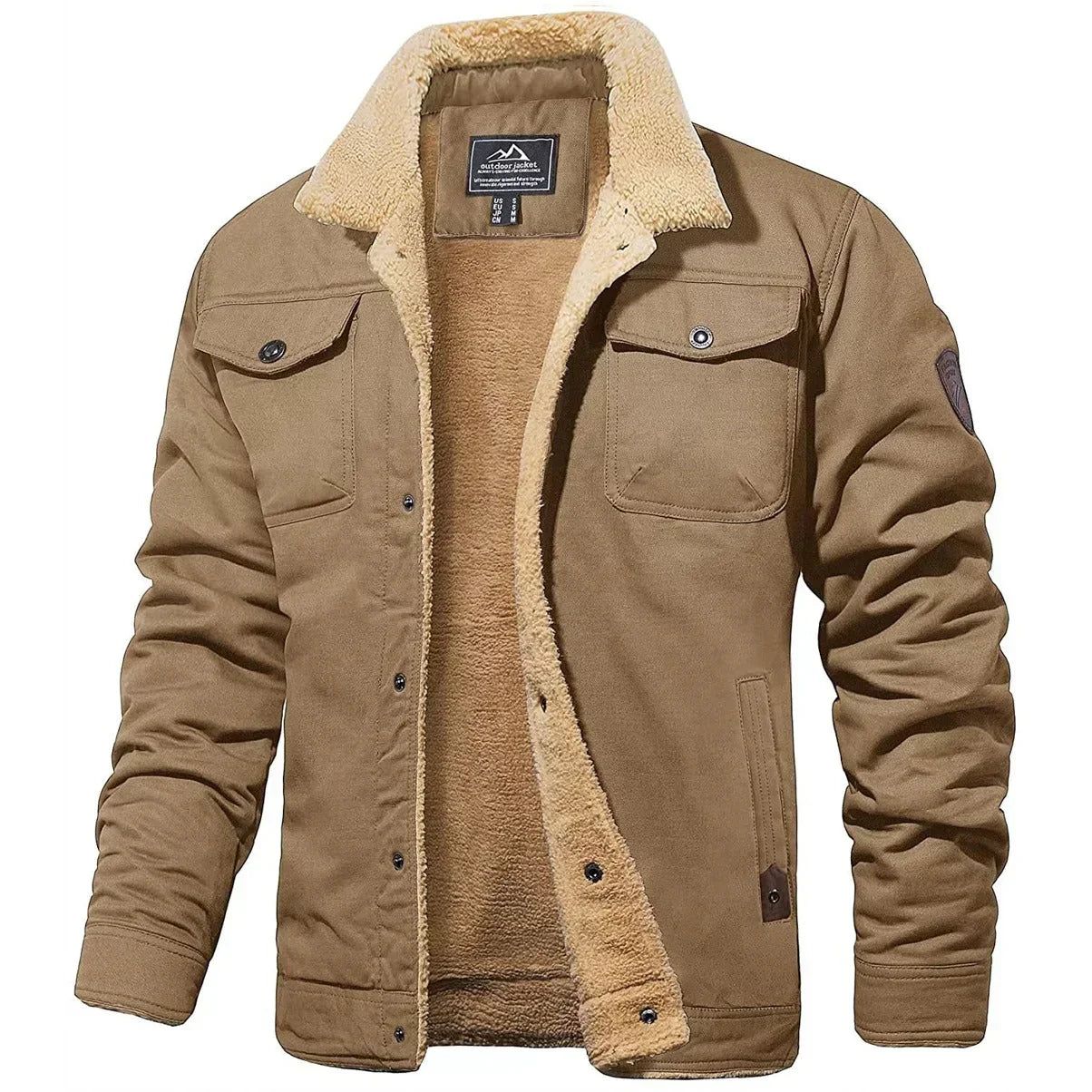TYVANO | Herren Winterjacke mit Teddyfutter