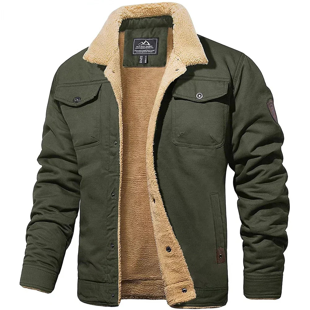 TYVANO | Herren Winterjacke mit Teddyfutter