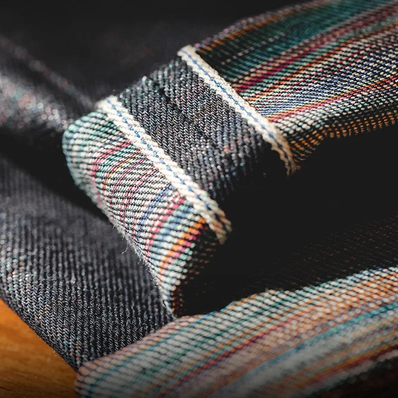 THOMS THREAD | Vintage Selvedge Raw Denim Jeans - 13,5 oz Herrenjeans aus schwerem Baumwoll-Denim, gerade Passform, mit Reißverschluss & Taschen