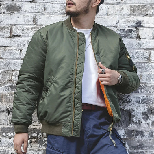 THOMS THREAD | Lässiger wattierter Mantel Handgefertigte Jacke