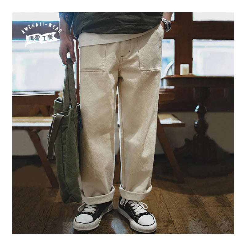 THOMS THREAD | Lässige, locker sitzende, handgefertigte Hose