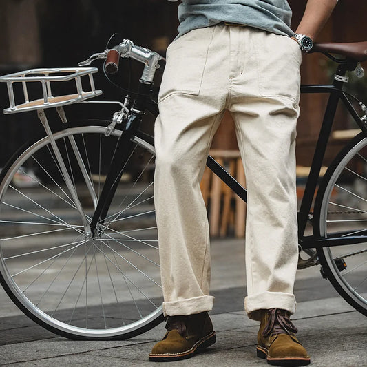 THOMS THREAD | Lässige, locker sitzende, handgefertigte Hose